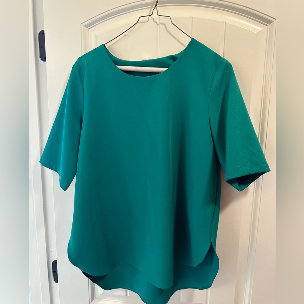 Green blouse